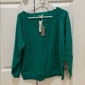 NWT J. Crew cashmere boyfriend sweater. Size S.